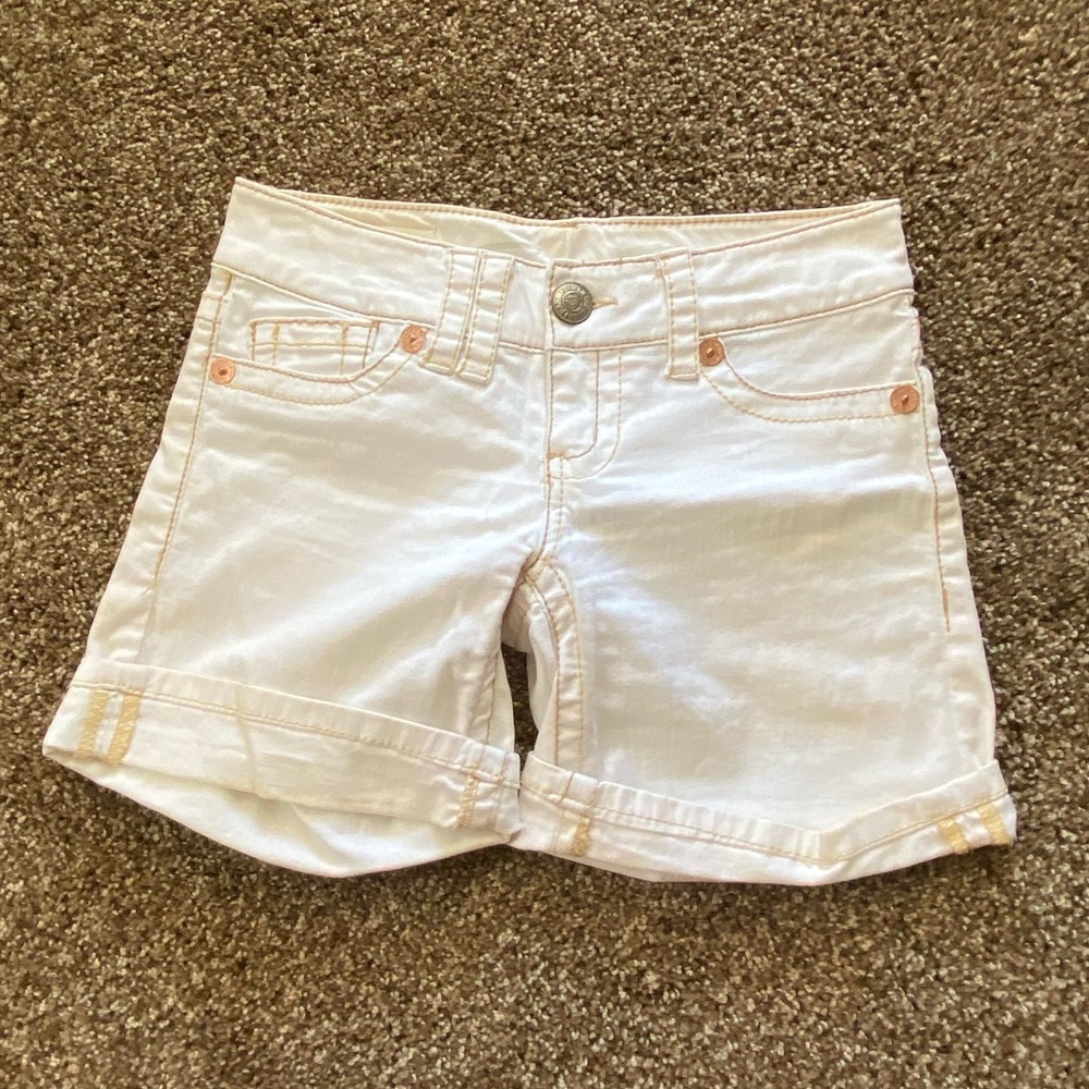 Seven7 White Denim Shorts
